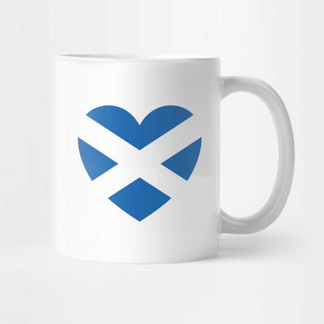 Scotland Flag Heart by DPattonPD